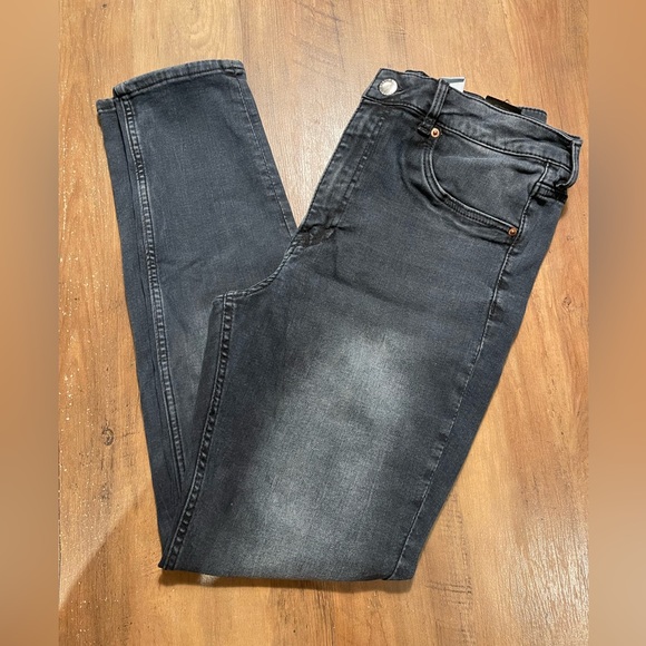 Blue high waisted tight and elastic jeans - Picture 2 of 9